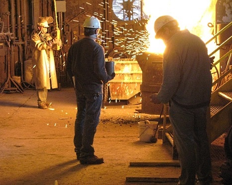 Welding Area without Weld Curtains